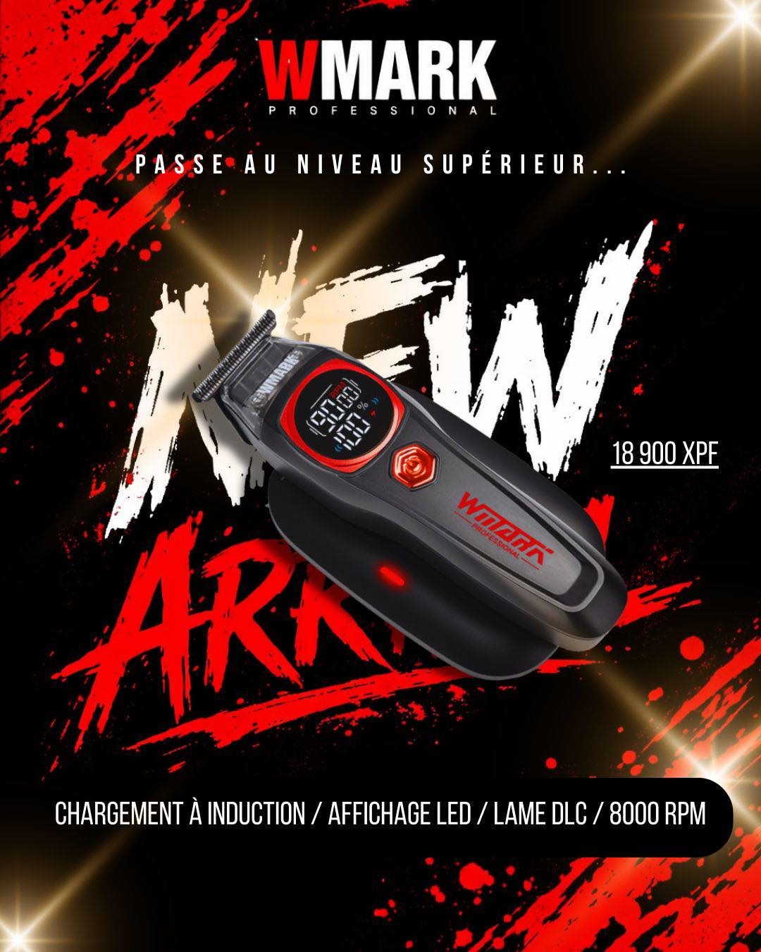 💈 WMARK NG-8204 – TRIMMER PROFESSIONNEL SANS FIL 🔥