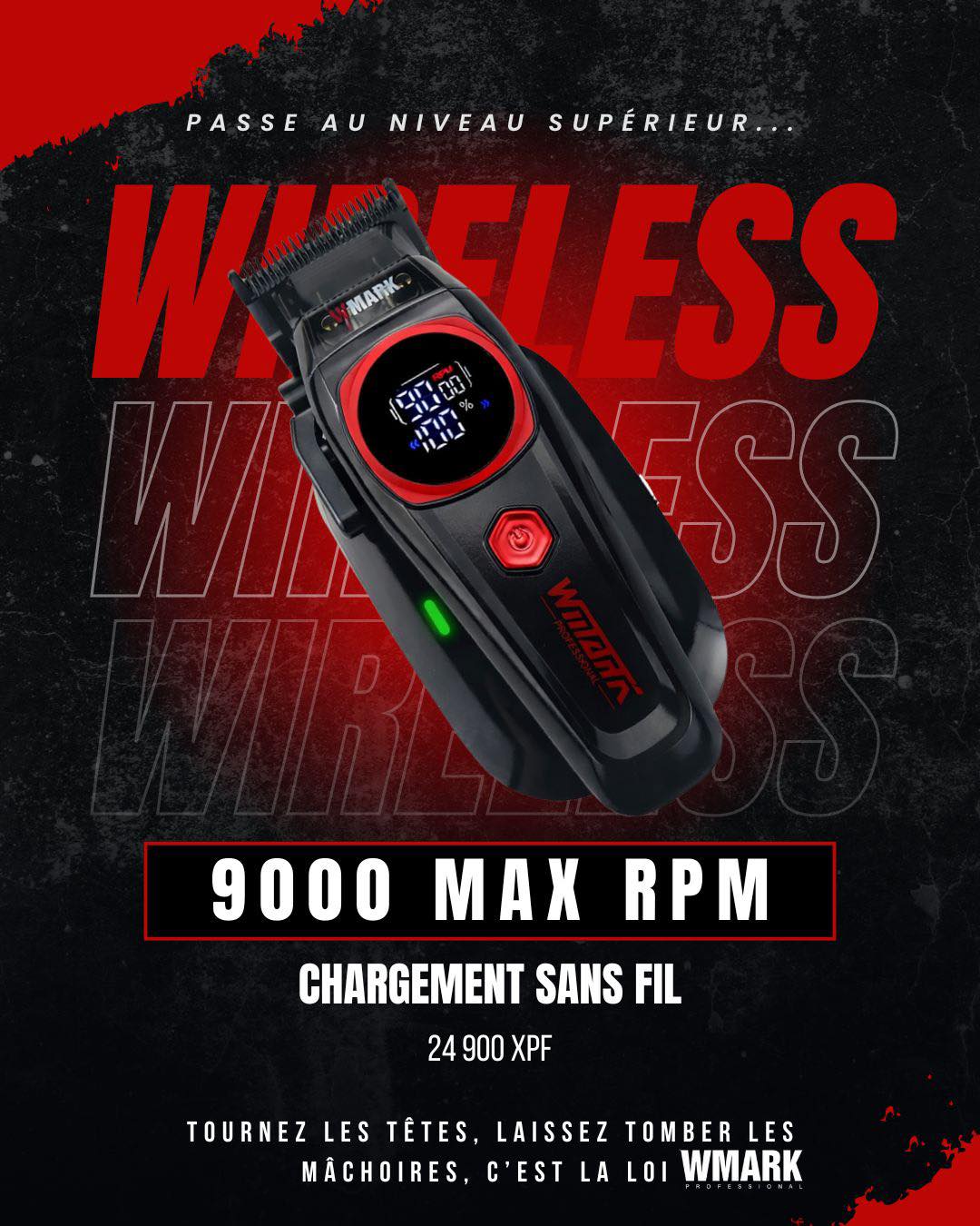 💈 WMARK NG-8004 – TONDEUSE PROFESSIONNELLE SANS FIL 🔥