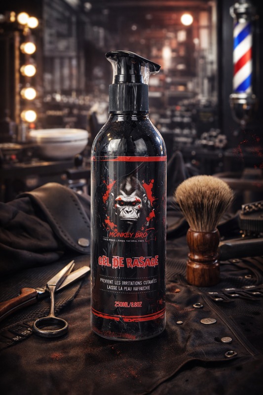 💈 GEL DE RASAGE MONKEY BROZ – PRÉCISION &amp; CONFORT (250ML)