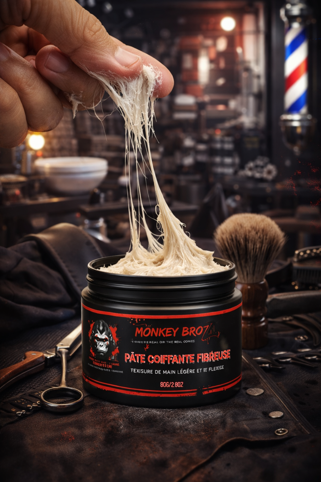 💥 PÂTE COIFFANTE FIBREUSE MONKEY BROZ